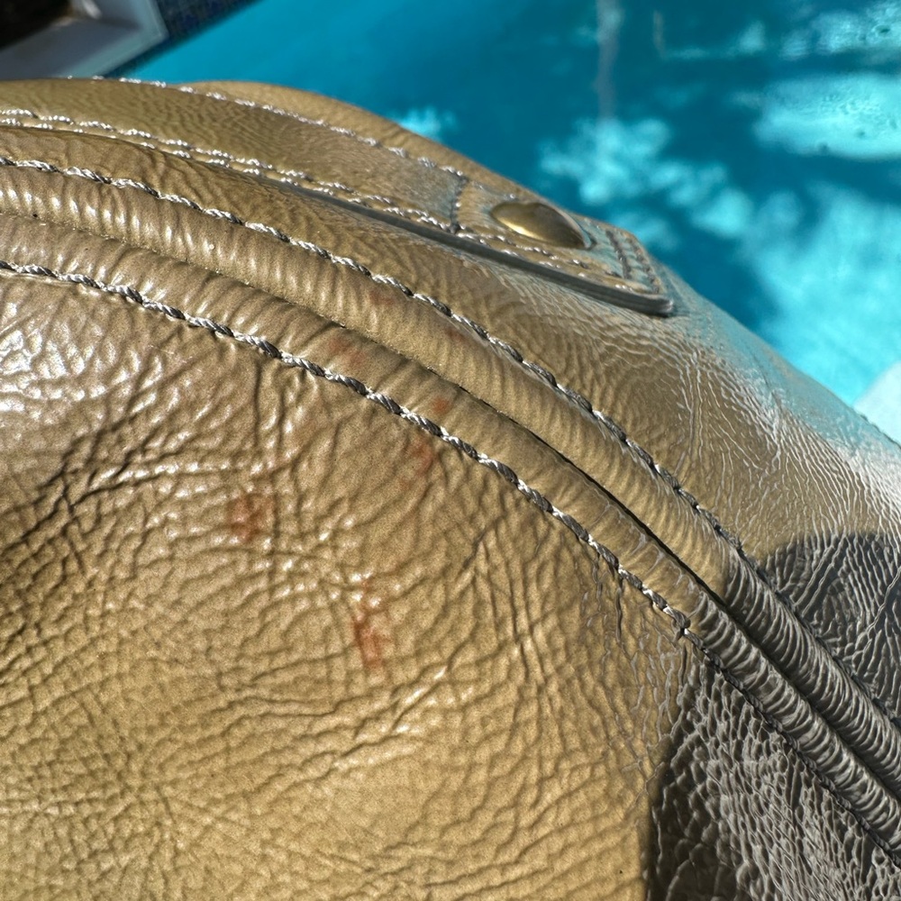 Coach Zoe Hobo Olive Green Patent Leather - Picture 13 of 14